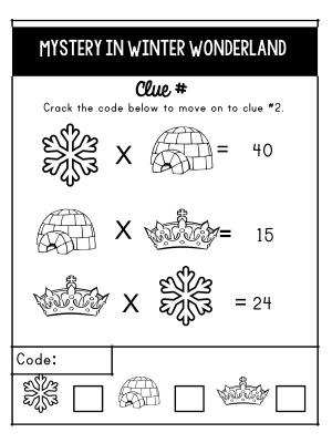 Winter Wonderland Escape Room Mystery Game Winter Wonderland Escape Room Mystery Game