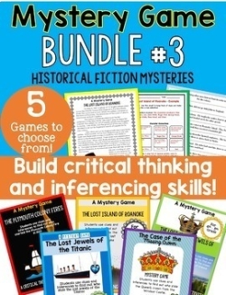 Historical Fiction Mysteries: Mystery Game Set #3 Historical Fiction Mysteries: Mystery Game Set #3