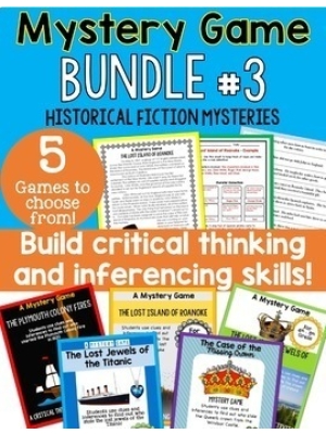 Historical Fiction Mysteries: Mystery Game Set #3 Historical Fiction Mysteries: Mystery Game Set #3