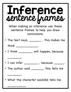 Inferencing Detectives: Digital Mystery Game Inferencing Detectives: Digital Mystery Game