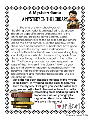 A Mystery in the Library: Digital Mystery Game A Mystery in the Library: Digital Mystery Game