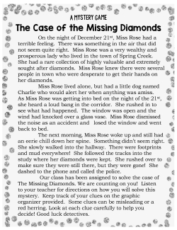 The Case of the Missing Diamonds: Digital Mystery Game The Case of the Missing Diamonds: Digital Mystery Game