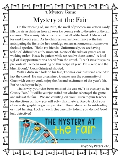 Mystery at the Fair: A Mystery Game Mystery at the Fair: A Mystery Game