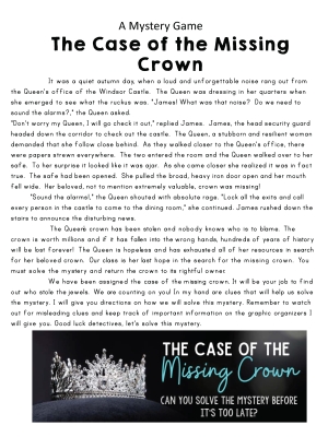 The Case of the Missing Crown: Mystery Game The Case of the Missing Crown: Mystery Game