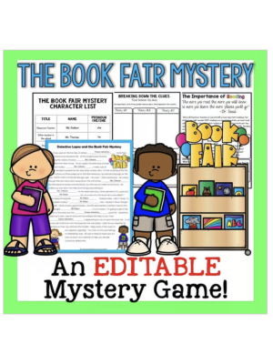 The Book Fair Mystery: An Editable Mystery Game The Book Fair Mystery: An Editable Mystery Game