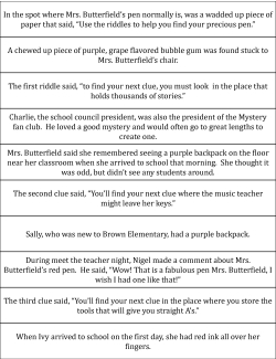 Back to School Mystery Game Back to School Mystery Game