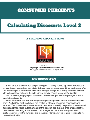 Consumer Percents: Calculating Discounts - Level 2 Consumer Percents: Calculating Discounts - Level 2