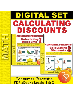 Consumer Percents: Calculating Discounts Set - Levels 1 &amp; 2