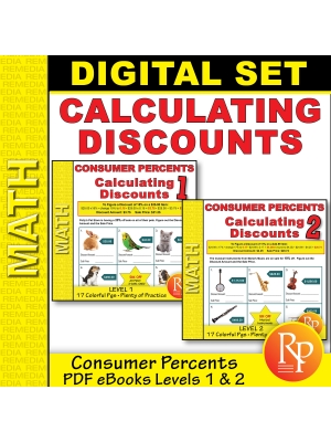 Consumer Percents: Calculating Discounts Set - Levels 1 & 2 Consumer Percents: Calculating Discounts Set - Levels 1 & 2