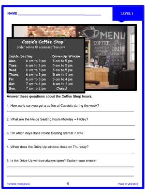 Daily Life Skills 1: GOOGLE & PDF - Understanding Signs & Hours Of Operation Daily Life Skills 1: GOOGLE & PDF - Understanding Signs & Hours Of Operation