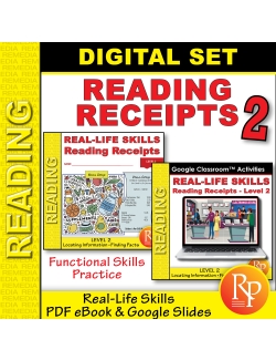 Reading Receipts Level 2 SET