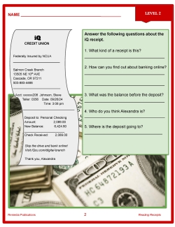 Reading Receipts Level 2 SET