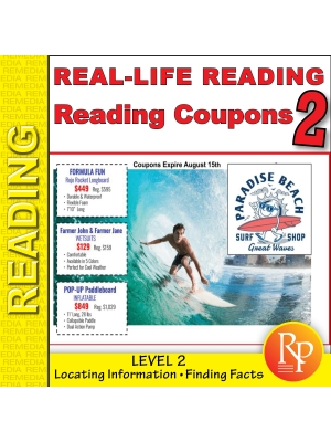 Reading Coupons Level 2: Functional Life Skills - Comprehension Activities Reading Coupons Level 2: Functional Life Skills - Comprehension Activities