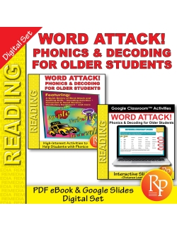 Word Attack Phonics & Decoding for Older Students - BUNDLE - Google & PDF Word Attack Phonics & Decoding for Older Students - BUNDLE - Google & PDF