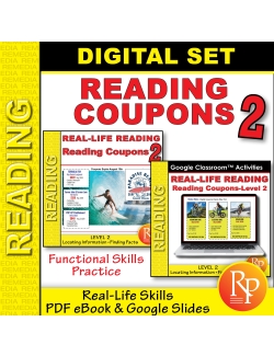 Reading Coupon Level 2: Life Skills - Google & PDF - Comprehension Reading Coupon Level 2: Life Skills - Google & PDF - Comprehension