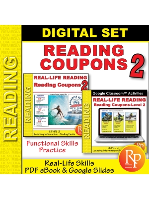 Reading Coupon Level 2: Life Skills - Google & PDF - Comprehension Reading Coupon Level 2: Life Skills - Google & PDF - Comprehension