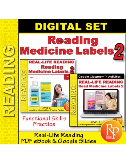 Reading Medicine Labels Level 2 - PDF & Google: Life Skills | Comprehension Reading Medicine Labels Level 2 - PDF & Google: Life Skills | Comprehension