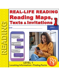 Reading Maps, Texts &amp; Invitations 1: LIfe Skills - Comprehension Activities