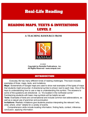 Reading Maps, Texts & Invitations 2: LIfe Skills - Comprehension Activities Reading Maps, Texts & Invitations 2: LIfe Skills - Comprehension Activities