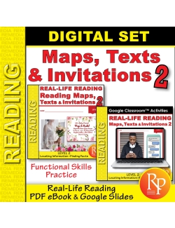 Reading Maps, Texts &amp; Invitations 2: PDF &amp; Google Set