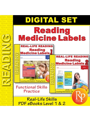 Reading Medicine Labels PDF Set: Everyday Life Skills - Comprehension Activities Reading Medicine Labels PDF Set: Everyday Life Skills - Comprehension Activities