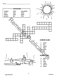 Antonyms & Synonyms: Crossword Puzzles (eBook) Antonyms & Synonyms: Crossword Puzzles (eBook)