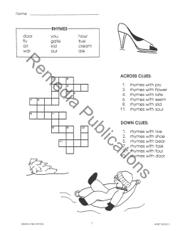 Riddles & Rhymes: Crossword Puzzles (eBook) Riddles & Rhymes: Crossword Puzzles (eBook)