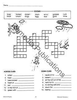 Idioms, Proverbs, Similes, & Analogies: Crossword Puzzles (eBook) Idioms, Proverbs, Similes, & Analogies: Crossword Puzzles (eBook)