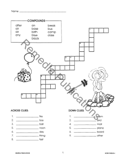 Compounds, Contractions, & Abbreviations: Crossword Puzzles (eBook) Compounds, Contractions, & Abbreviations: Crossword Puzzles (eBook)