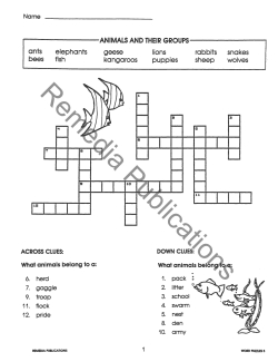 Vocabulary Acquisition: Crossword Puzzles  Vocabulary Acquisition: Crossword Puzzles