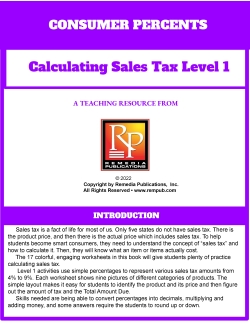 Consumer Percents: Calculating Sales Tax - Level 1