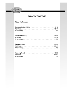 Getting A Job: Life Skill Activities | Interviewing | Communicating | Activities