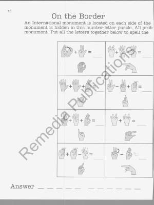 Number & Letter Games: Sign Language (Beginning Sign Language Series)