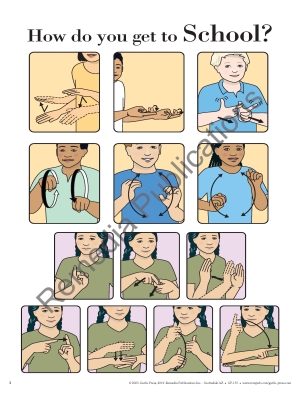 School Signs: Sign Language Flip Charts
