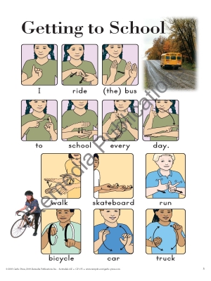School Signs: Sign Language Flip Charts