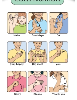 Essential Sign Language: Conversation Card | ASL | Handy Quick Resource Essential Sign Language: Conversation Card | ASL | Handy Quick Resource