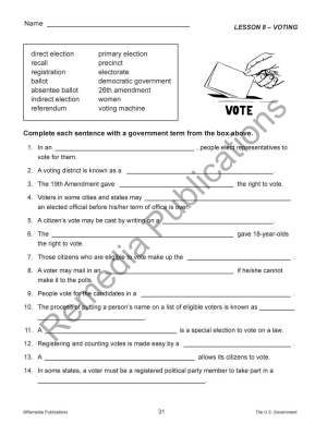 Voting Vocabulary (Chapter Slice) Voting Vocabulary (Chapter Slice)