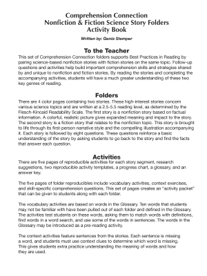 Thunderstorms - Paired Fiction & Nonfiction Stories: Comprehension Activities Thunderstorms - Paired Fiction & Nonfiction Stories: Comprehension Activities