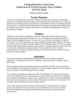 Paired Texts: Fiction & Nonfiction: Monarch Butterflies - Reading Comprehension Paired Texts: Fiction & Nonfiction: Monarch Butterflies - Reading Comprehension