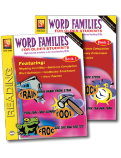 Word Families For Older Students (2-Book Set) Word Families For Older Students (2-Book Set)