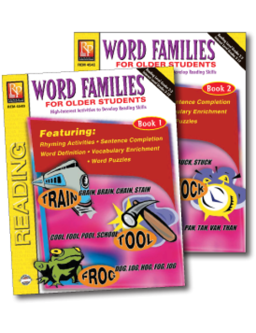 Word Families For Older Students (2-Book Set)