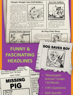 5 W's Fiction & Nonfiction Stories & Comprehension Activities 148-Page Classroom Binder Program 5 W's Fiction & Nonfiction Stories & Comprehension Activities 148-Page Classroom Binder Program