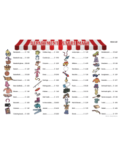 Department Store Math for Beginners (Extra Price Lists) Department Store Math for Beginners (Extra Price Lists)