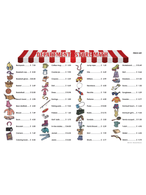 Department Store Math for Beginners (Extra Price Lists) Department Store Math for Beginners (Extra Price Lists)