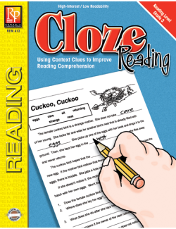 Cloze Reading (Rdg. Level 3) Cloze Reading (Rdg. Level 3)
