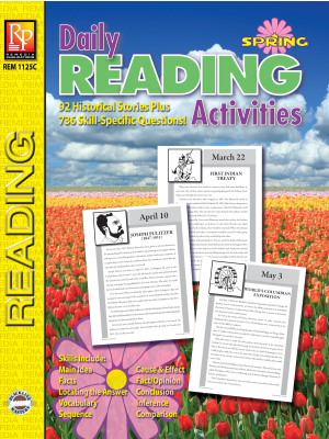 Daily Reading Activities: Spring Daily Reading Activities: Spring