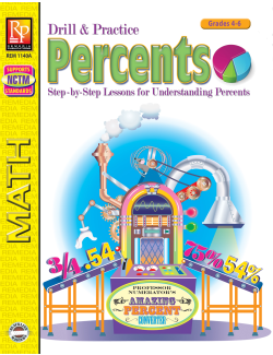 Percents: Drill & Practice Percents: Drill & Practice