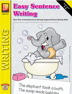 Easy Sentence Writing Easy Sentence Writing