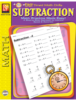 Easy Timed Math Drills: Subtraction Easy Timed Math Drills: Subtraction