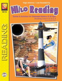 Hi/Lo Reading (Reading Level 1) Hi/Lo Reading (Reading Level 1)
